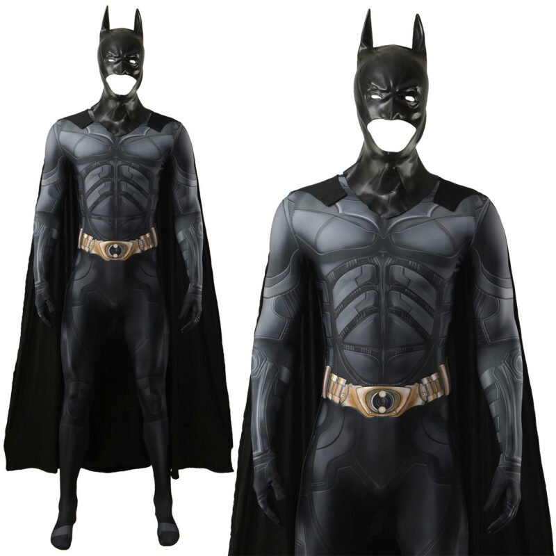 The Dark Knight Batman Bruce Wayne Jumpsuit Outfits Helmet Cosplay Halloween costume Xmas birthday Valentine's day gift toys comic-con outfit - Image 9
