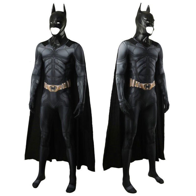 The Dark Knight Batman Bruce Wayne Jumpsuit Outfits Helmet Cosplay Halloween costume Xmas birthday Valentine's day gift toys comic-con outfit - Image 4
