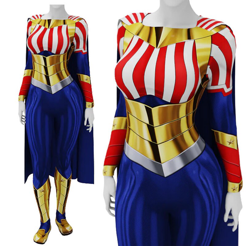 Homelander and Captain America Combined Cosplay Halloween x'mas christmas birthday gift toys party make-up outfit - Image 5