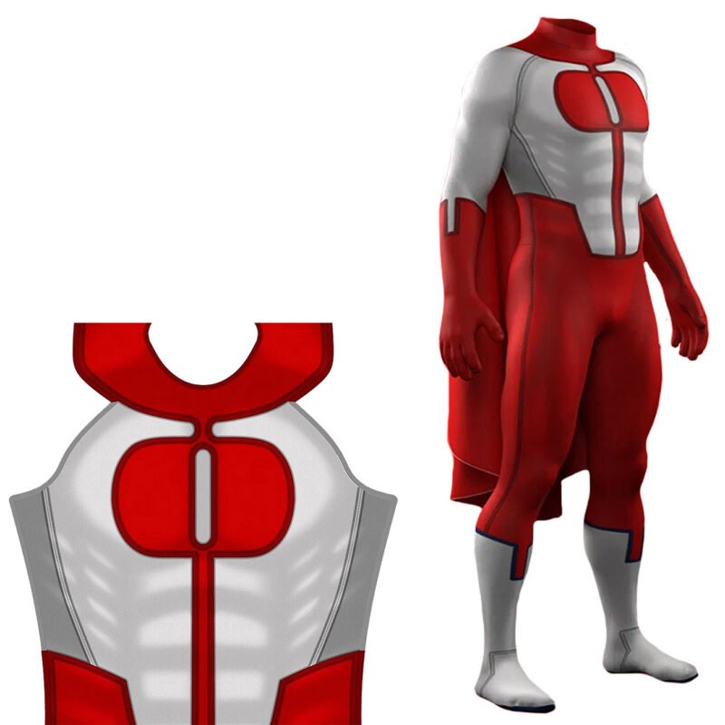 Invincible Superhero Omni-Man Cosplay Costume Nolan Grayson Red Jumpsuit Cosplay Costume Halloween x'mas christmas birthday gift toys party make-up outfit - Image 5