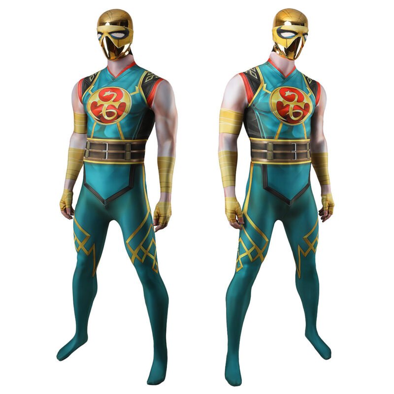 Marvel Rivals Iron Fist Costume Cosplay Halloween make-up costume xmas christmas gift toys comic-con outfit - Image 2