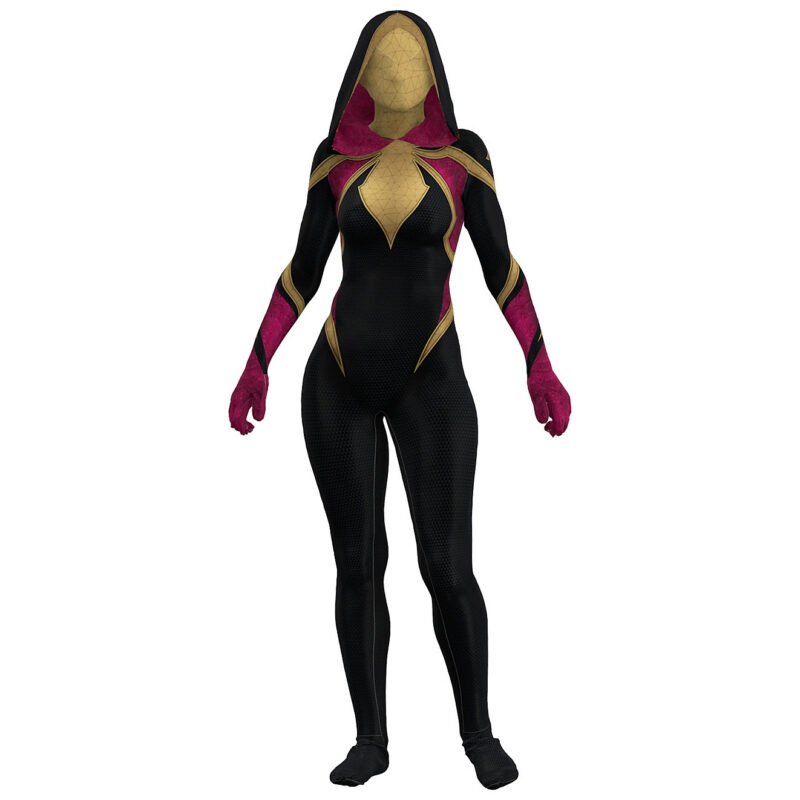 Spider-Woman Gwen Stacy hoodie jumpsuit outfit halloween cosplay costume Spider-Gwen unique for women - Image 2