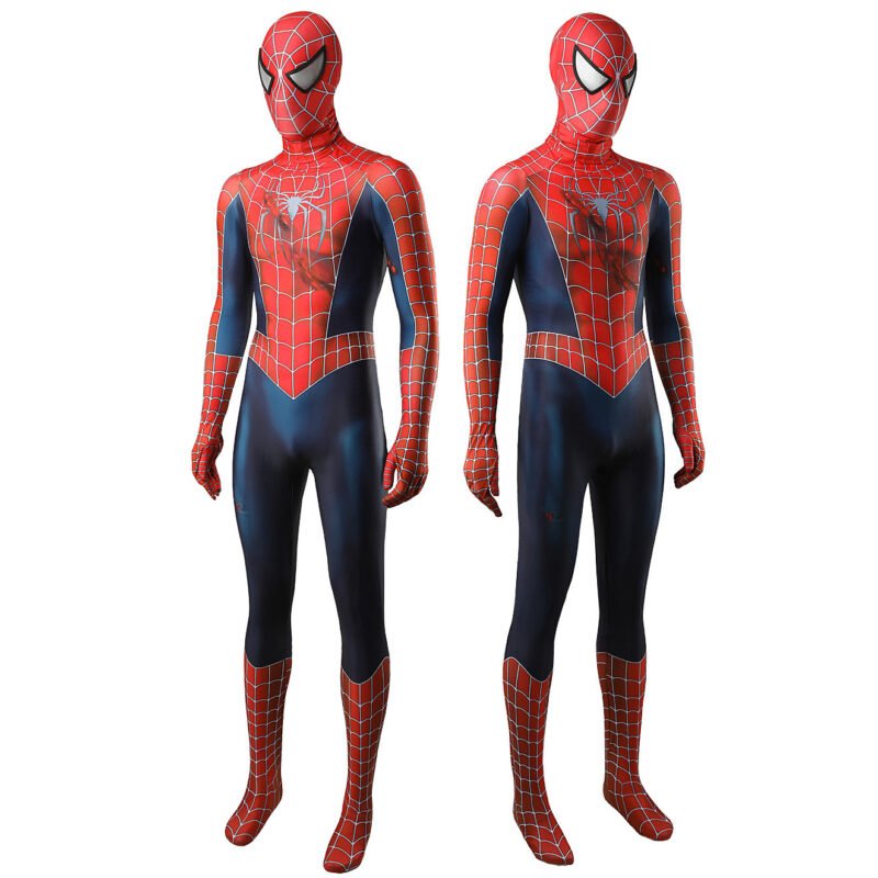 Spider-Man 2 Tobey Maguire Peter Parker Bodysuit Cosplay Halloween costume Xmas birthday Valentine's day gift toys comic-con outfit - Image 3