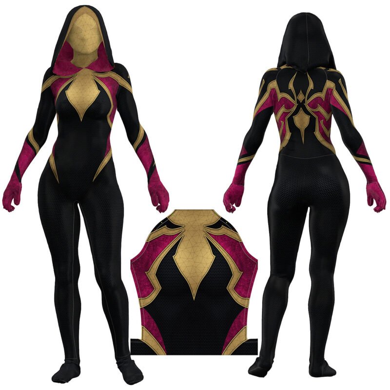 Spider-Woman Gwen Stacy hoodie jumpsuit outfit halloween cosplay costume Spider-Gwen unique for women - Image 5