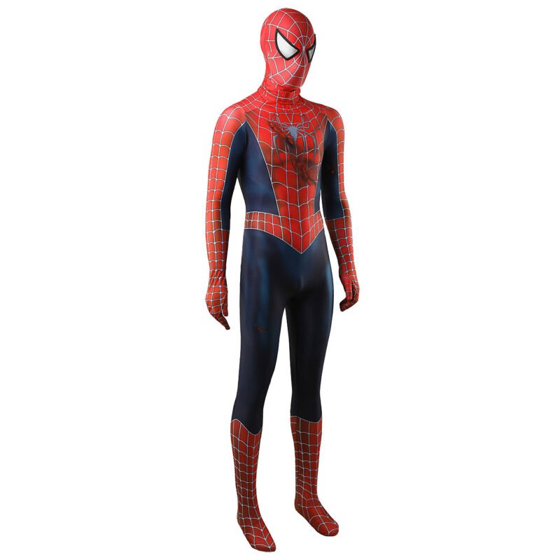 Spider-Man 2 Tobey Maguire Peter Parker Bodysuit Cosplay Halloween costume Xmas birthday Valentine's day gift toys comic-con outfit - Image 5