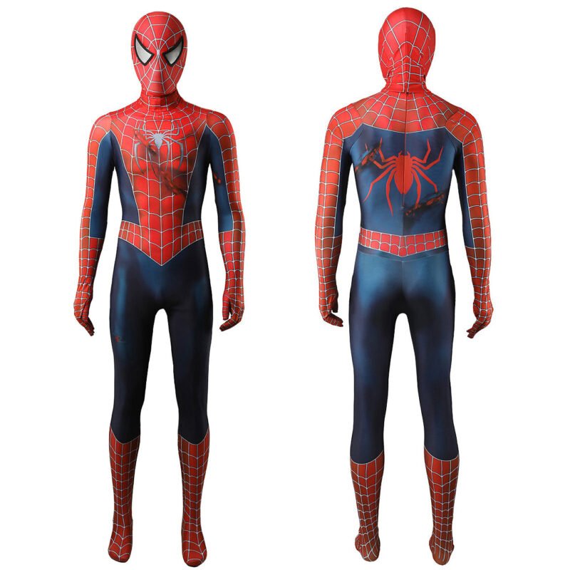 Spider-Man 2 Tobey Maguire Peter Parker Bodysuit Cosplay Halloween costume Xmas birthday Valentine's day gift toys comic-con outfit