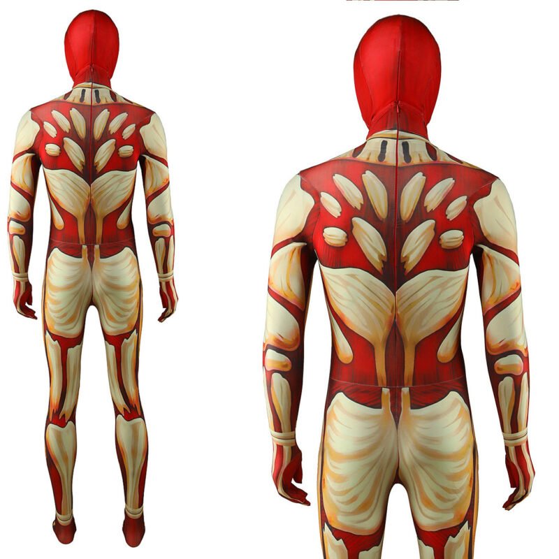 Anime The Armored Titan Jumpsuit Mask Cosplay Costume Halloween x’mas christmas birthday gift toys party make-up outfit - Image 4