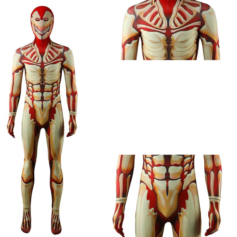 Anime The Armored Titan Jumpsuit Mask Cosplay Costume Halloween x’mas christmas birthday gift toys party make-up outfit - Image 3