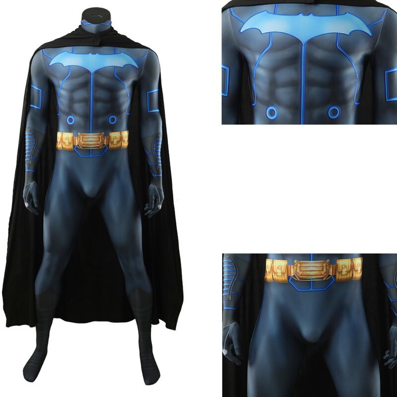 Batman and Mobius Chair Cosplay Costume DC Superhero Jumpsuit Cloak Halloween x’mas christmas birthday gift toys party make-up outfit - Image 4