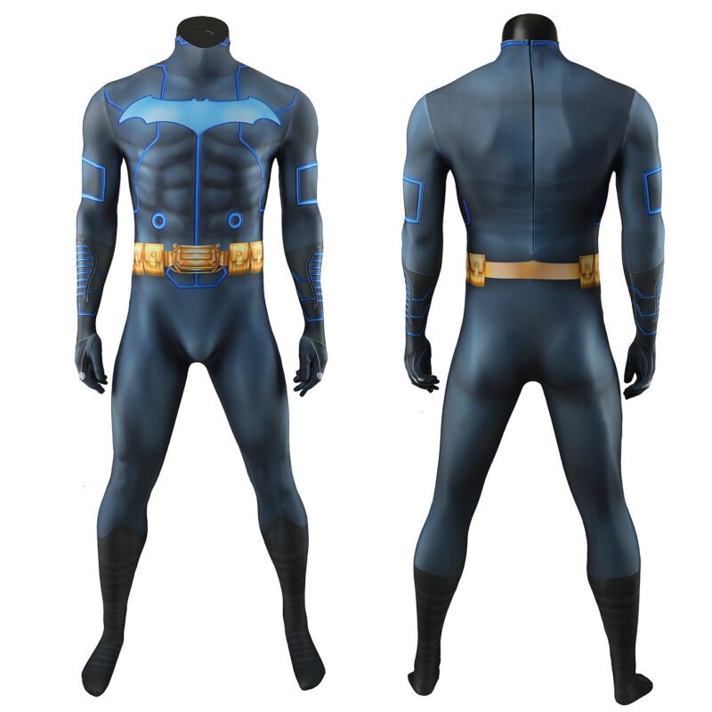 Batman and Mobius Chair Cosplay Costume DC Superhero Jumpsuit Cloak Halloween x’mas christmas birthday gift toys party make-up outfit - Image 6