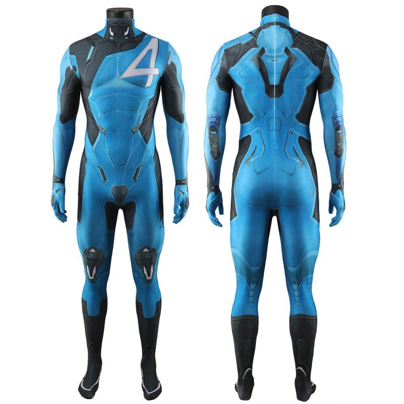 The Fantastic Four First Steps Mister Fantastic First Family Skin Bodysuit Reed Richards Cosplay Costume Halloween costume deluxe X'mas birthday Valentine's day gift toys comic-con