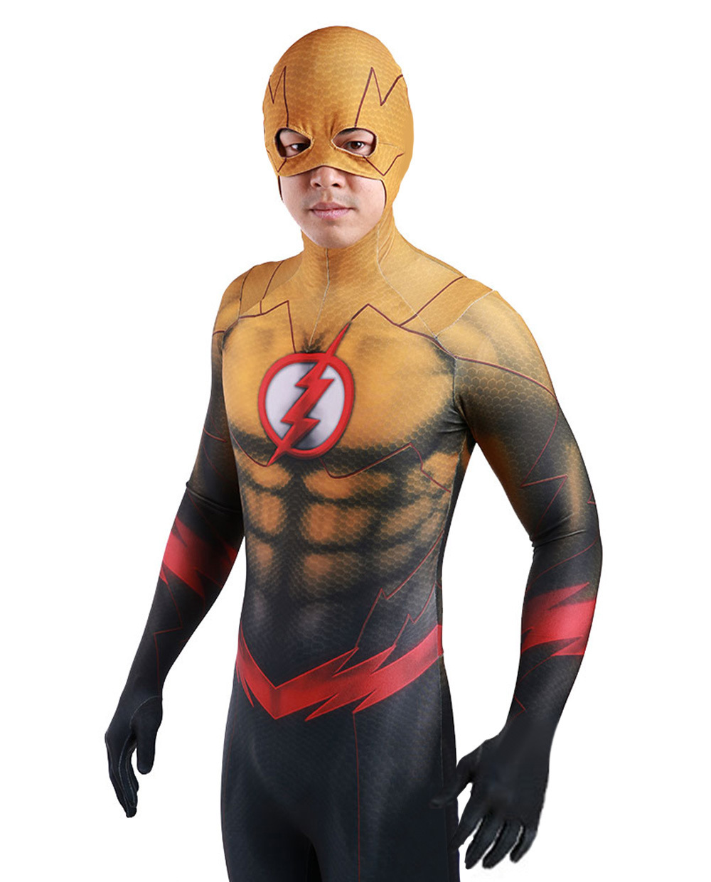 The Flash Barry Allen Reverse Cosplay Costume Halloween x’mas christmas birthday gift toys party make-up outfit - Image 2