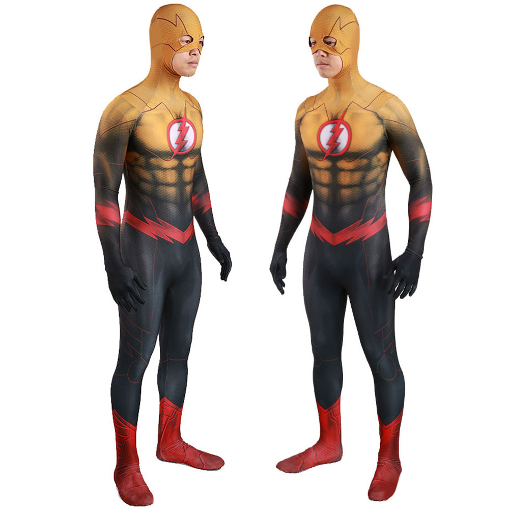 The Flash Barry Allen Reverse Cosplay Costume Halloween x’mas christmas birthday gift toys party make-up outfit - Image 3