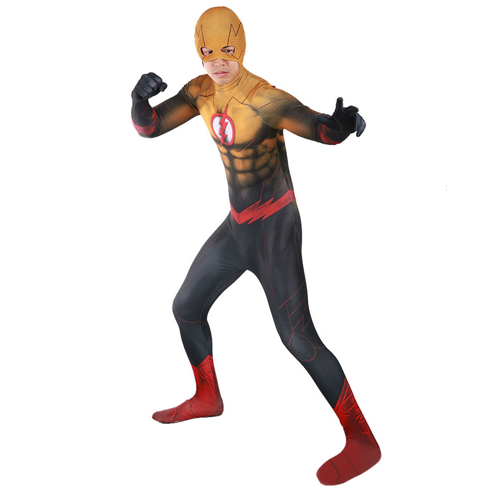 The Flash Barry Allen Reverse Cosplay Costume Halloween x’mas christmas birthday gift toys party make-up outfit