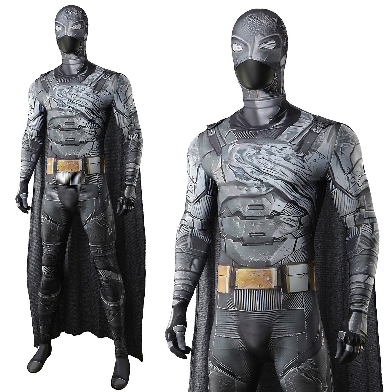 Battle Damaged Armored Batman Cosplay Costume Superhero Halloween x’mas christmas birthday gift toys party make-up outfit - Image 5