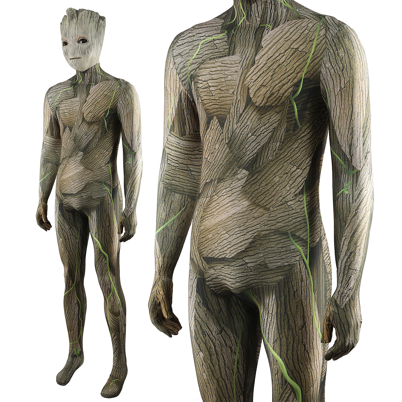 Guardians of the Galaxy Groot Cosplay Costume Halloween x’mas christmas birthday gift toys party make-up outfit - Image 5