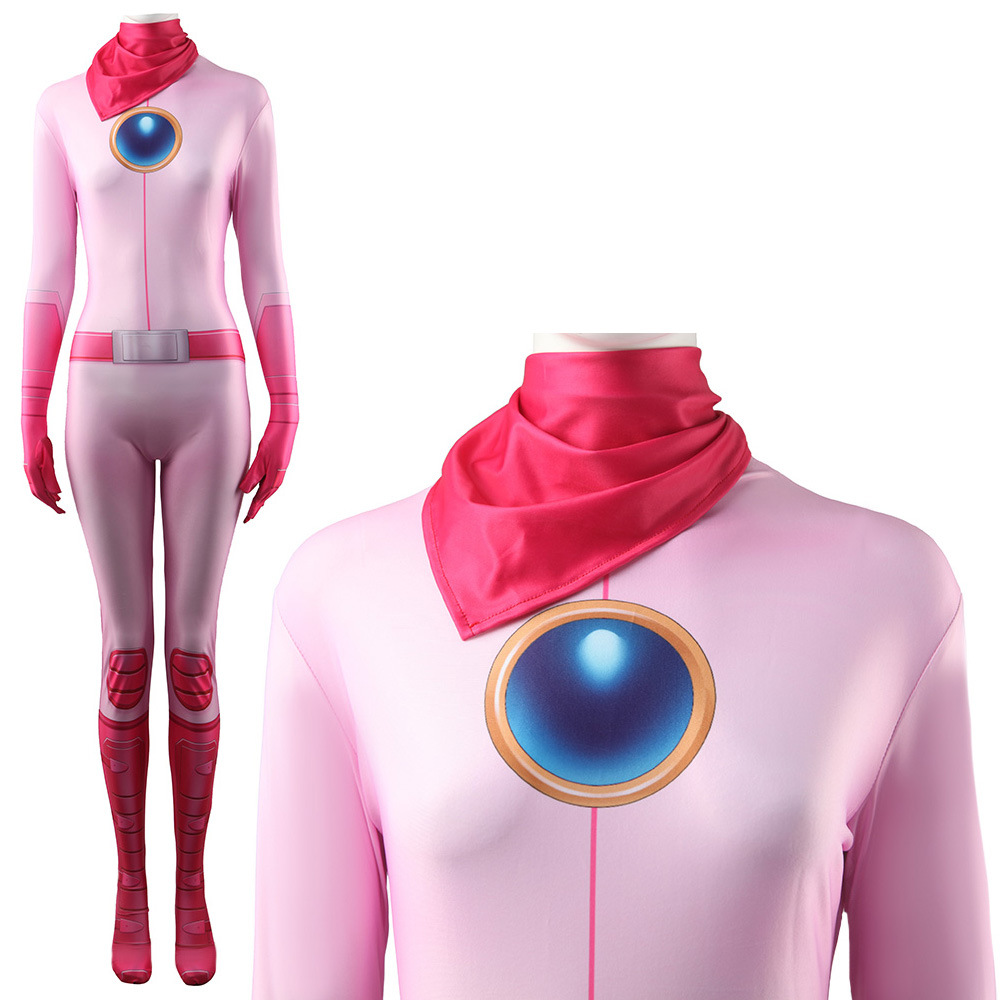 The Super Mario Bros Princess Peach Cosplay Costume Halloween x’mas christmas birthday gift toys party make-up outfit - Image 4