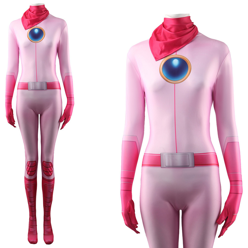The Super Mario Bros Princess Peach Cosplay Costume Halloween x’mas christmas birthday gift toys party make-up outfit - Image 3