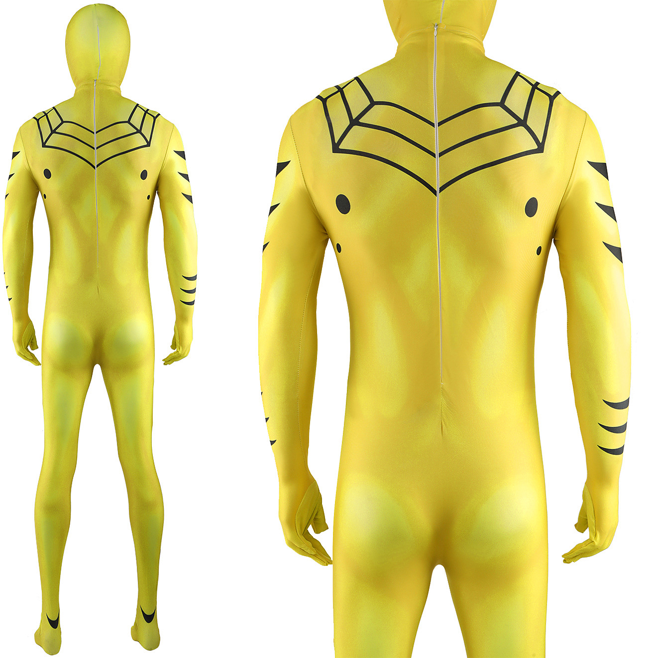 Yellow Spider-Man Jumpsuit Spiderman Cosplay Costume Halloween x’mas christmas birthday gift toys party make-up outfit - Image 6