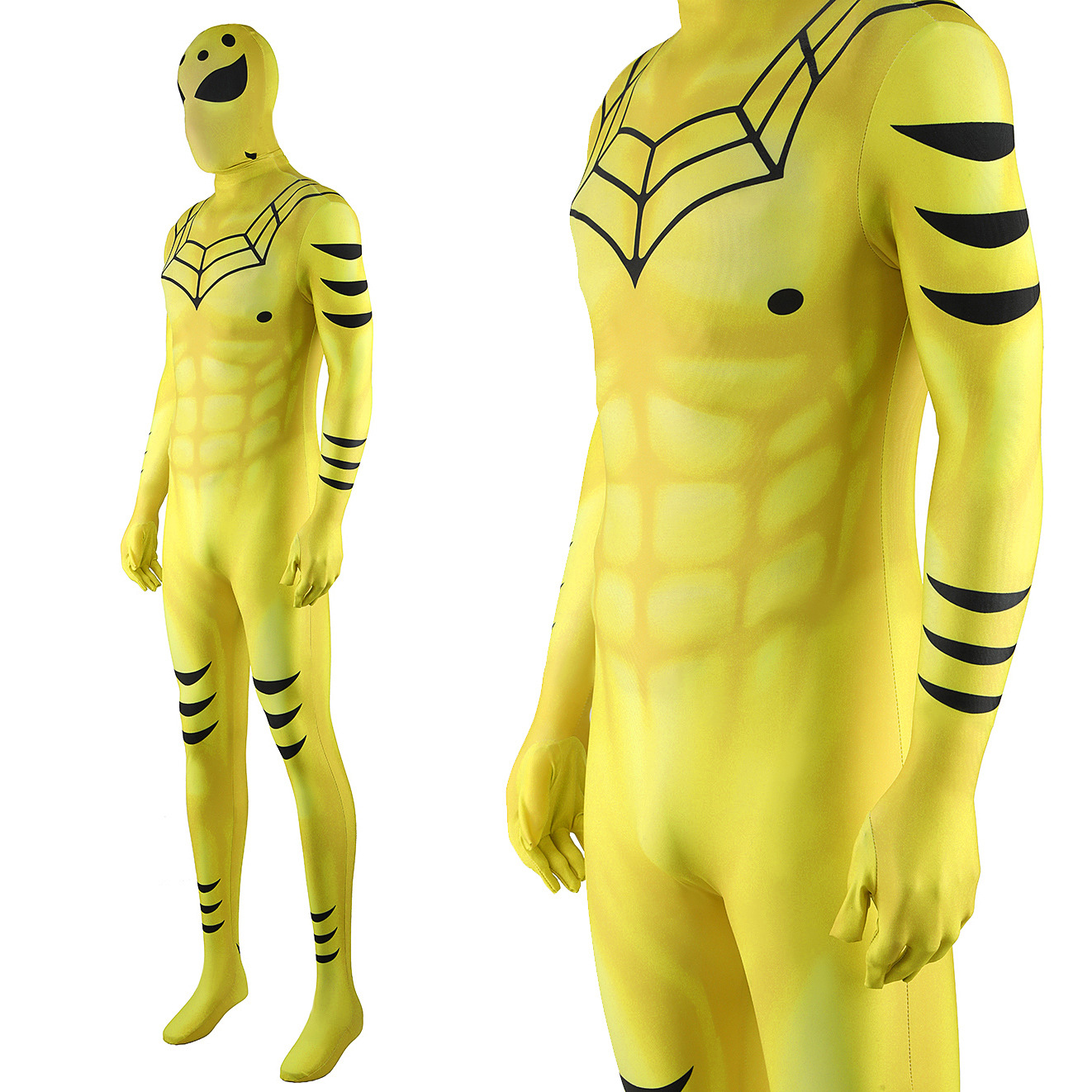 Yellow Spider-Man Jumpsuit Spiderman Cosplay Costume Halloween x’mas christmas birthday gift toys party make-up outfit - Image 7