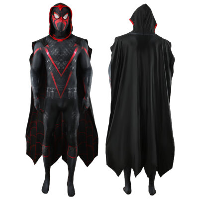 Spider-Man 2 PS5 Shadow-Spider Suit Game Superhero Miles Morales Cosplay Costume Halloween x’mas christmas birthday gift toys party make-up outfit