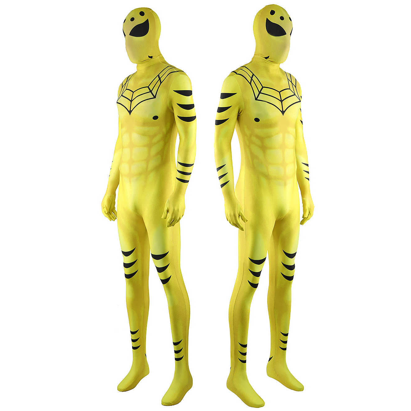 Yellow Spider-Man Jumpsuit Spiderman Cosplay Costume Halloween x’mas christmas birthday gift toys party make-up outfit - Image 2