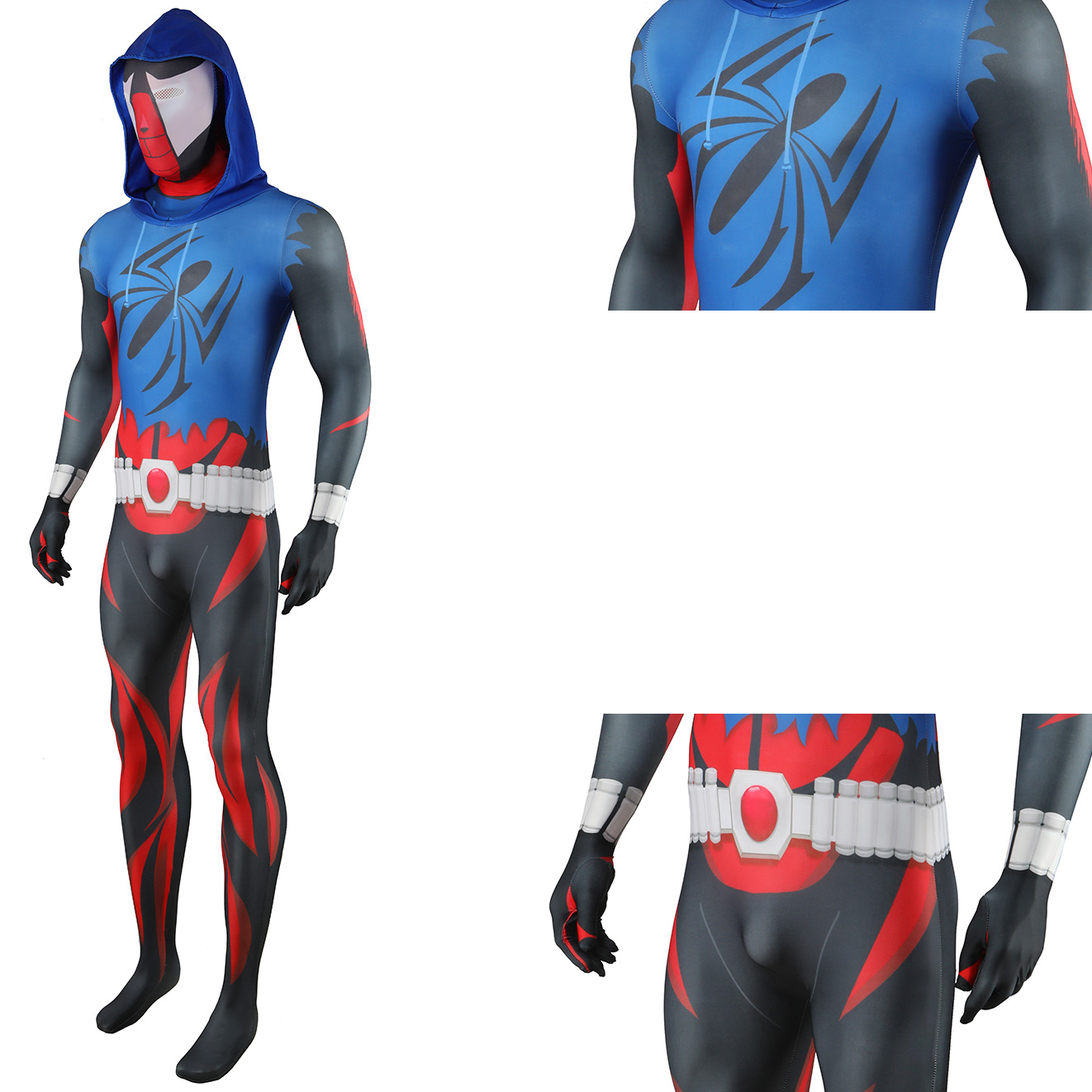 SCARLET Spider-man Jumpsuit Ben Reily Cosplay Costume Halloween x’mas christmas birthday gift toys party make-up outfit - Image 4