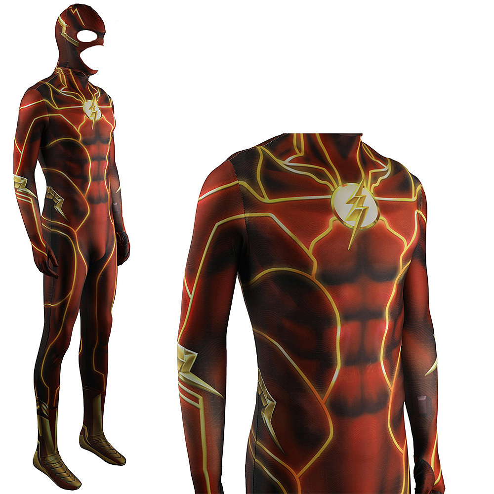 The Flash Barry Allen Cosplay Costume Halloween x’mas christmas birthday gift toys party make-up outfit - Image 5