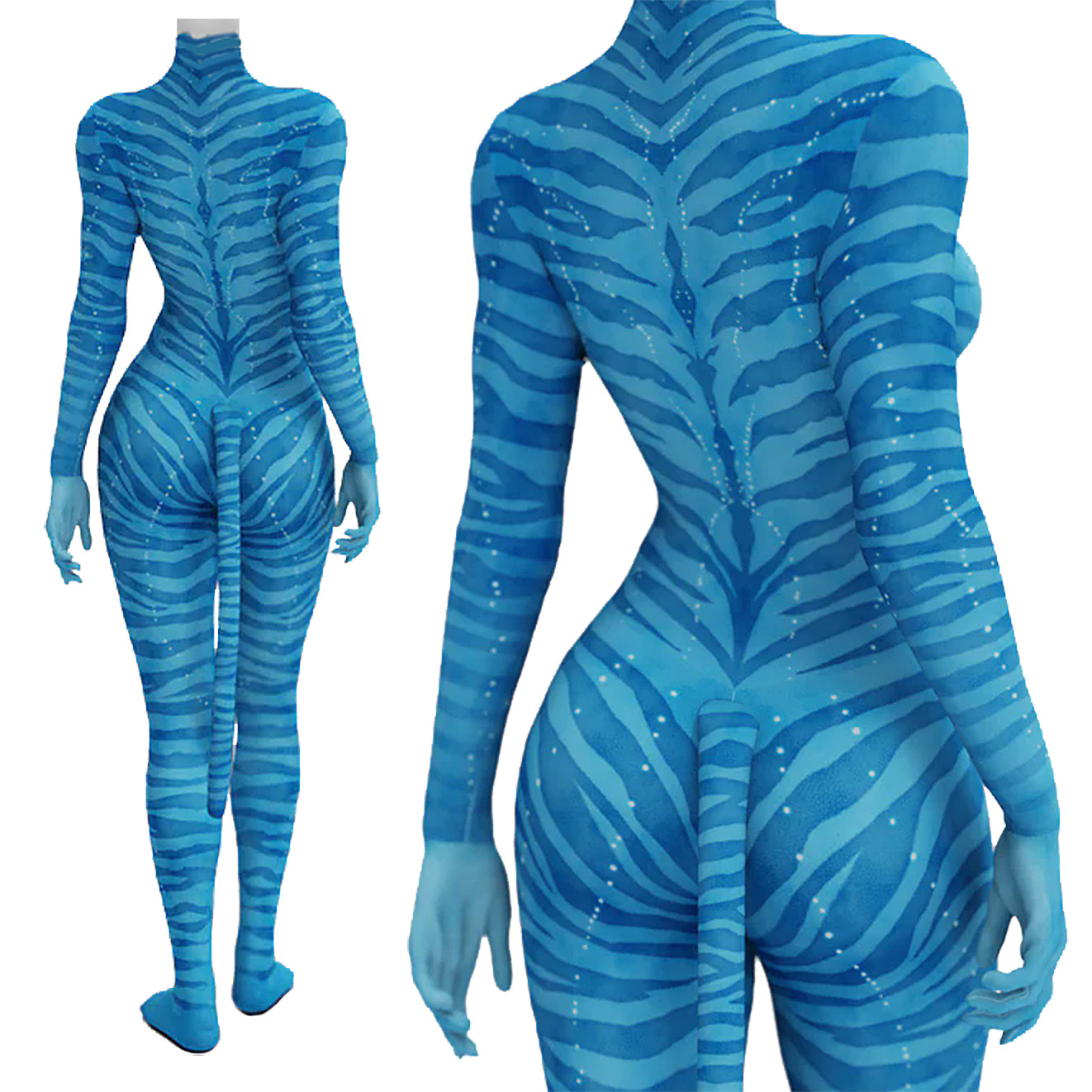 Avatar 2 The Way of Water Neytiri Cosplay Costume Halloween x’mas christmas birthday gift toys party make-up outfit - Image 7