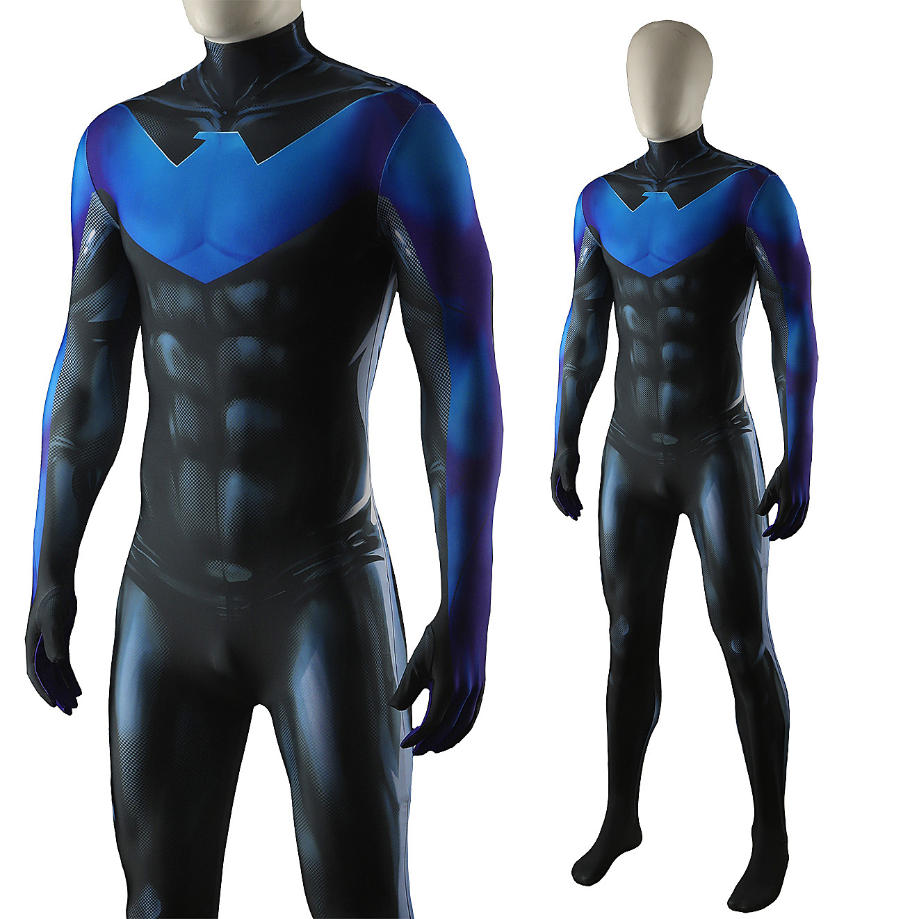 Batman Under the Red Hood Nightwing Cosplay Costume Halloween x’mas christmas birthday gift toys party make-up outfit - Image 3