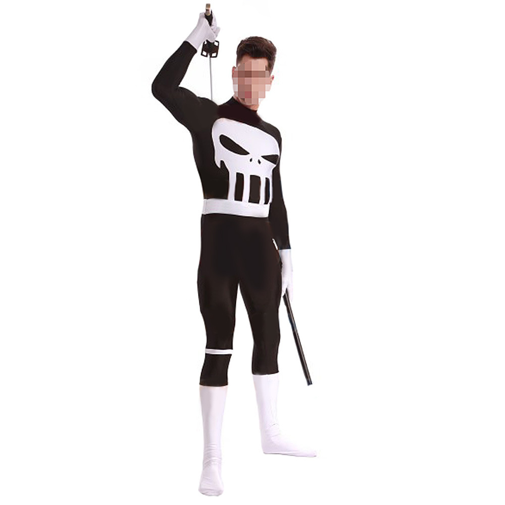 Punisher Frank Castle Cosplay Costume Halloween x’mas christmas birthday gift toys party make-up outfit - Image 2