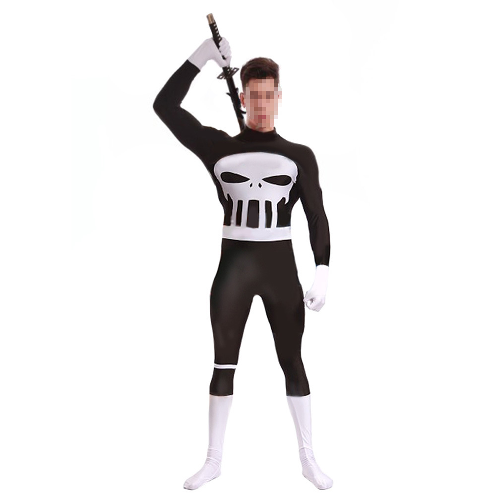 Punisher Frank Castle Cosplay Costume Halloween x’mas christmas birthday gift toys party make-up outfit - Image 3
